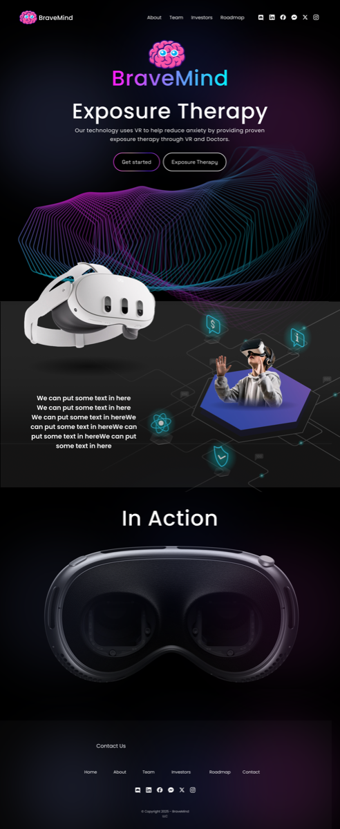 BraveMind VR Therapy Platform